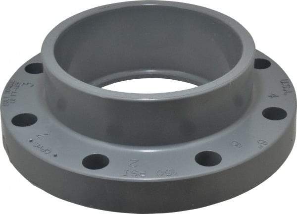 Value Collection - 6" CPVC Plastic Pipe Flange (One Piece) - Slip End Connections - Top Tool & Supply