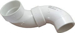 B&K Mueller - 4", PVC Drain, Waste & Vent Pipe 90 Street Elbow - Spig x Hub - Top Tool & Supply