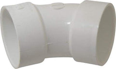 B&K Mueller - 3", PVC Drain, Waste & Vent Pipe 45 Elbow - Hub x Hub - Top Tool & Supply