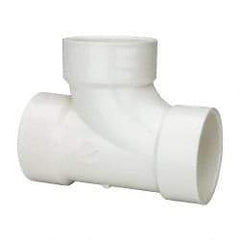 B&K Mueller - 3", PVC Drain, Waste & Vent Pipe Sanitary Tee - Hub x Hub x Hub - Top Tool & Supply