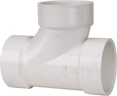 B&K Mueller - 4", PVC Drain, Waste & Vent Pipe Sanitary Tee - Hub x Hub x Hub - Top Tool & Supply