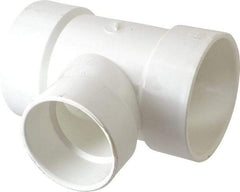 B&K Mueller - 4 x 4 x 3", PVC Drain, Waste & Vent Pipe Reducing Sanitary Tee - Hub x Hub x Hub - Top Tool & Supply