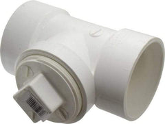 B&K Mueller - 3", PVC Drain, Waste & Vent Pipe Test Tee - Hub x Hub x CO with Plug - Top Tool & Supply