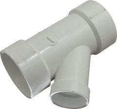 B&K Mueller - 3 x 3 x 2", PVC Drain, Waste & Vent Pipe 45 Wye - Hub x Hub x Hub - Top Tool & Supply