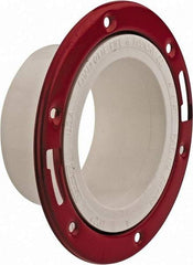 B&K Mueller - 4" Pipe, 7" OD, PVC Adjustable Closet Flange - 40° Max Working Temp, Spig End Connections - Top Tool & Supply