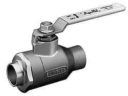 Apollo - 3" Pipe, Standard Port, Bronze Standard Ball Valve - 2 Piece, Inline - One Way Flow, Soldered x Soldered Ends, Lever Handle, 600 WOG, 125 WSP - Top Tool & Supply