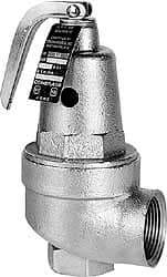 Conbraco - 2" Inlet, 2-1/2" Outlet, ASME Section IV Safety Relief Valve - 30 Max psi, Bronze, 6,091,000 BTUs - Top Tool & Supply