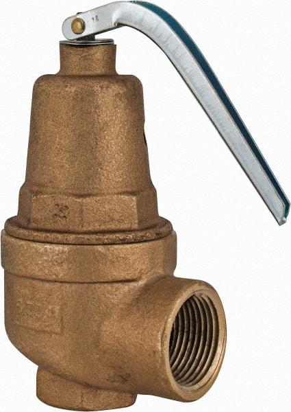 Conbraco - 3/4" Inlet, 1" Outlet, ASME Section IV Safety Relief Valve - 15 Max psi, Bronze, 635,000 BTUs - Top Tool & Supply