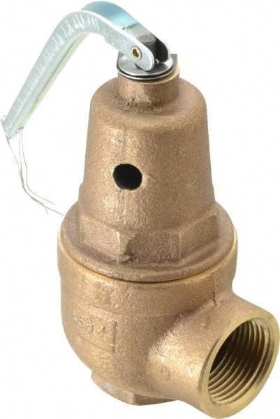 Conbraco - 3/4" Inlet, 1" Outlet, ASME Section IV Safety Relief Valve - 30 Max psi, Bronze, 970,000 BTUs - Top Tool & Supply