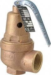 Conbraco - 3/4" Inlet, 1" Outlet, ASME Section IV Safety Relief Valve - 50 Max psi, Bronze, 1,418,000 BTUs - Top Tool & Supply