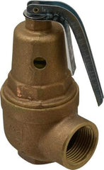 Conbraco - 3/4" Inlet, 1" Outlet, ASME Section IV Safety Relief Valve - 100 Max psi, Bronze, 2,536,000 BTUs - Top Tool & Supply