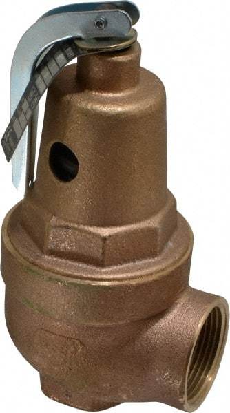 Conbraco - 1" Inlet, 1-1/4" Outlet, ASME Section IV Safety Relief Valve - 30 Max psi, Bronze, 1,570,000 BTUs - Top Tool & Supply