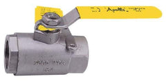 Apollo - 3" Pipe, Stainless Steel Standard Ball Valve - 2 Piece, Inline - One Way Flow, FNPT x FNPT Ends, Lever Handle, 1,000 WOG, 150 WSP - Top Tool & Supply