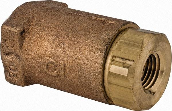 Conbraco - 1/4" Bronze Check Valve - Inline, FNPT x FNPT - Top Tool & Supply