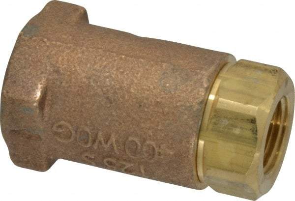 Conbraco - 3/8" Bronze Check Valve - Inline, FNPT x FNPT - Top Tool & Supply