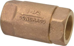 Conbraco - 1-1/2" Bronze Check Valve - Inline, FNPT x FNPT - Top Tool & Supply