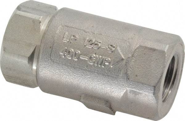 Conbraco - 3/8" Stainless Steel Check Valve - Inline, FNPT x FNPT - Top Tool & Supply