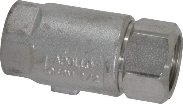 Conbraco - 1/2" Stainless Steel Check Valve - Inline, FNPT x FNPT - Top Tool & Supply