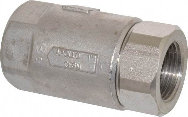 Conbraco - 1" Stainless Steel Check Valve - Inline, FNPT x FNPT - Top Tool & Supply