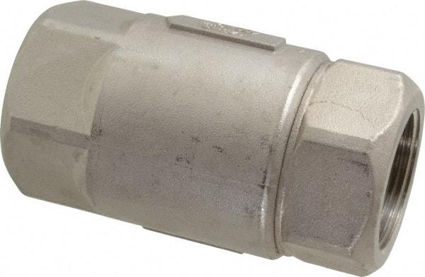 Conbraco - 1-1/4" Stainless Steel Check Valve - Inline, FNPT x FNPT - Top Tool & Supply