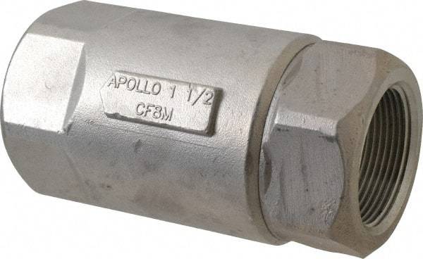 Conbraco - 1-1/2" Stainless Steel Check Valve - Inline, FNPT x FNPT - Top Tool & Supply