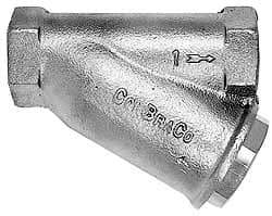 Conbraco - 1/8" Pipe, FNPT Ends, Cast Bronze Y-Strainer - 400 psi WOG Rating - Top Tool & Supply