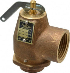 Conbraco - 3/4" Inlet, 1" Outlet, ASME Safety Relief Valve - 35 Max psi, Bronze, 790,000 BTUs - Top Tool & Supply