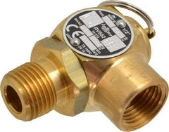 Conbraco - 1/2" Inlet, 1/2" Outlet, ASME Safety Relief Valve - 35 Max psi, Bronze, 275,000 BTUs - Top Tool & Supply