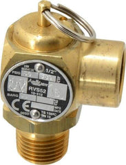 Conbraco - 1/2" Inlet, 1/2" Outlet, ASME Safety Relief Valve - 50 Max psi, Bronze, 365,000 BTUs - Top Tool & Supply