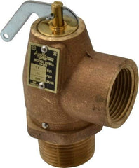 Conbraco - 1" Inlet, 1" Outlet, ASME Low Pressure Steam Heating Relief Valve - 15 Max psi, Bronze, 643 Lb per Hour - Top Tool & Supply