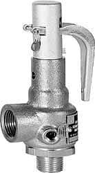 Conbraco - 1-1/4" Inlet, 1-1/2" Outlet, High Pressure Safety Relief Valve - 150 Max psi, Bronze, 4,236 Lb per Hour - Top Tool & Supply