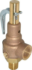 Conbraco - 3/4" Inlet, 1" Outlet, High Pressure Safety Relief Valve - 75 Max psi, Bronze, 898 Lb per Hour - Top Tool & Supply