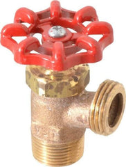 Conbraco - 3/4" Pipe, Bronze, MNPT x GHT End Connection, Boiler Drain Valve - 5/8" Long Shank, Handwheel Handle - Top Tool & Supply