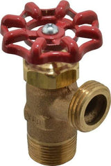 Conbraco - 3/4" Pipe, Bronze, MNPT x GHT End Connection, Boiler Drain Valve - 15/16" Long Shank, Handwheel Handle - Top Tool & Supply