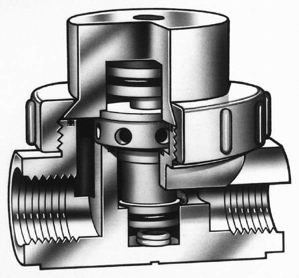 Simtech - 2" MPT Air Operated Valve - 125 Max psi, PVC/EPDM Material - Top Tool & Supply