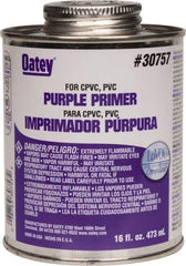 Oatey - 16 oz All Purpose Primer/Cleaner - Purple, Use with PVC & CPVC - Top Tool & Supply