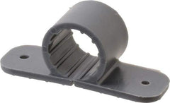 Oatey - 1/2" Pipe, Standard Pipe Clamp - Gray, Polypropylene - Top Tool & Supply