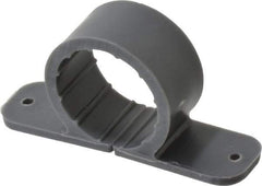 Oatey - 1" Pipe, Standard Pipe Clamp - Gray, Polypropylene - Top Tool & Supply