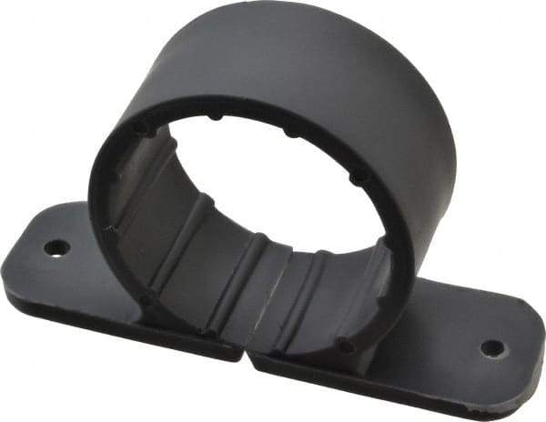 Oatey - 1-1/4" Pipe, Standard Pipe Clamp - Gray, Polypropylene - Top Tool & Supply