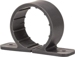 Oatey - 1-1/2" Pipe, Standard Pipe Clamp - Gray, Polypropylene - Top Tool & Supply