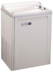 Halsey Taylor - 7.6 GPH Cooling Capacity Compact Flush Wall Mounted Water Cooler & Fountain - Vinyl Cabinet, 370 Watts, 4.0 Full Load Amperage, 0.16 hp - Top Tool & Supply