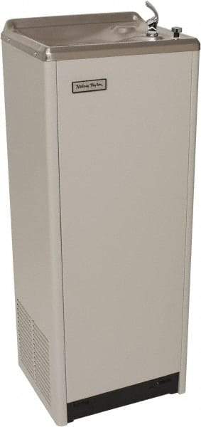 Halsey Taylor - 13.5 GPH Cooling Capacity Deluxe Floor Standing Water Cooler & Fountain - Vinyl Cabinet, 690 Watts, 7.5 Full Load Amperage, 0.2 hp - Top Tool & Supply