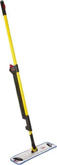 Rubbermaid - Yellow Single Sided Mop Pad and Frame Kit - 18 Inch Long x 4.88 Inch Wide Microfiber Head, 20 to 72 Inch Long Handle - Top Tool & Supply