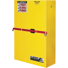 Justrite - 2 Door 2 Shelf 45 Gal Safety Cabinet for Flammable Substances - Exact Industrial Supply