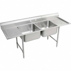 ELKAY - Stainless Steel Sinks Type: Scullery Sink Outside Length: 77-1/4 (Inch) - Top Tool & Supply