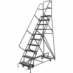 TRI-ARC - Rolling & Wall Mounted Ladders & Platforms Type: All-Directional Ladder Style: Rolling Safety Ladder - Top Tool & Supply