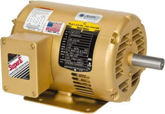 Baldor - 7-1/2 hp, ODP Enclosure, No Thermal Protection, 1,800 RPM, 208-230/460 Volt, 60 Hz, Three Phase Motor - Size 213T Frame, Foot Mount, 1 Speed, Ball Bearings, 9.7 Full Load Amps, F Class Insulation, Reversible - Top Tool & Supply