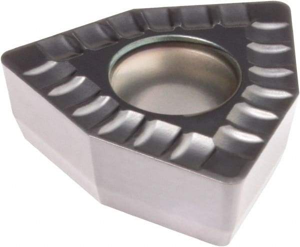 Kennametal - DFT030304 MD Grade KCU40 Carbide Indexable Drill Insert - TiN/TiAlN Finish, Trigon, 6mm Inscribed Circle - Top Tool & Supply