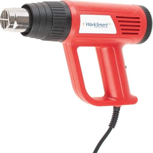 Value Collection - 104 to 932°F Heat Setting, Heat Gun - 120 Volts, 12.5 Amps, 1,500 Watts, 6' Cord Length - Top Tool & Supply