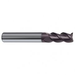 9.5mm Dia. - 72mm OAL - 45° Helix Firex Carbide End Mill - 3 FL - Top Tool & Supply